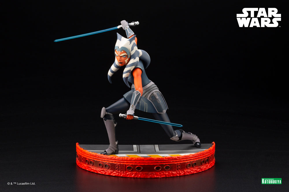Kotobukiya 1/7 Star Wars: The Clone Wars Series Artfx Ahsoka Tano Escape from the Clones, Pre-Painted PVC Statue | 190526034952