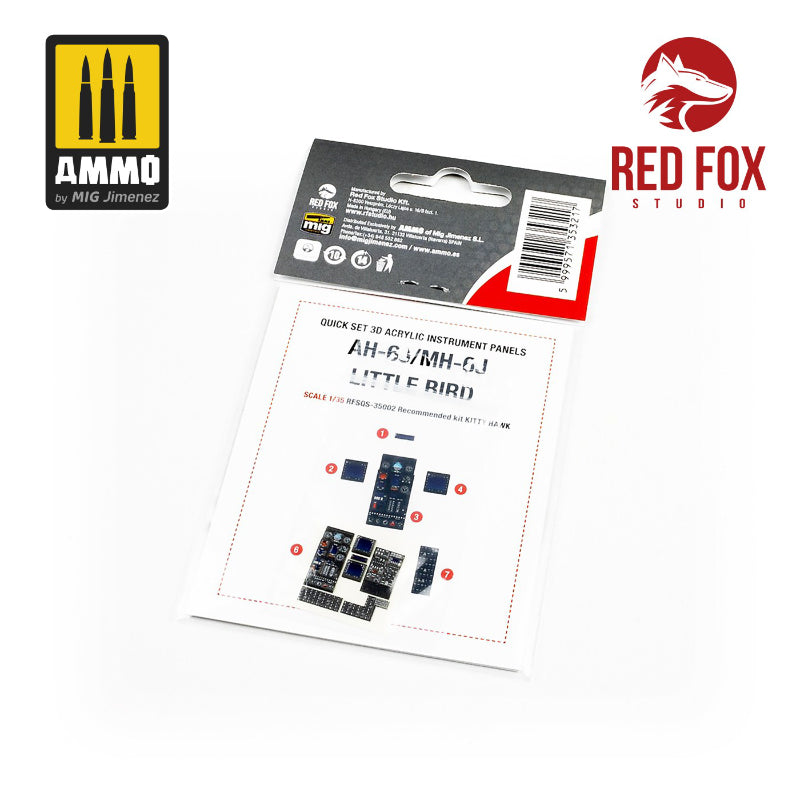 Red Fox Studio 1/35 AH-6J / MH-6J Little Bird (for Kitty Hawk Kit) | 5999571353217