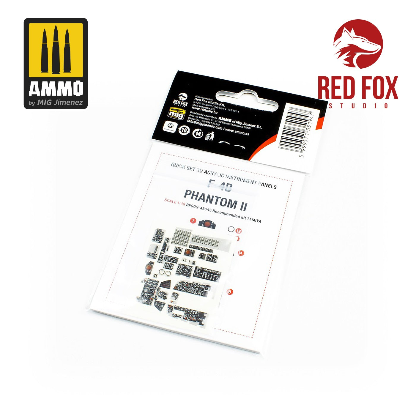 Red Fox Studio 1/48 McDonnell DOUGLAS F-4B Phantom II (for Tamiya Kit) | 5999571351947