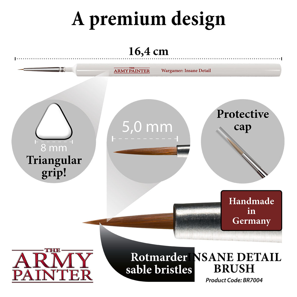 Army Painter Wargamer Brush - Insane Detail | 5713799700406