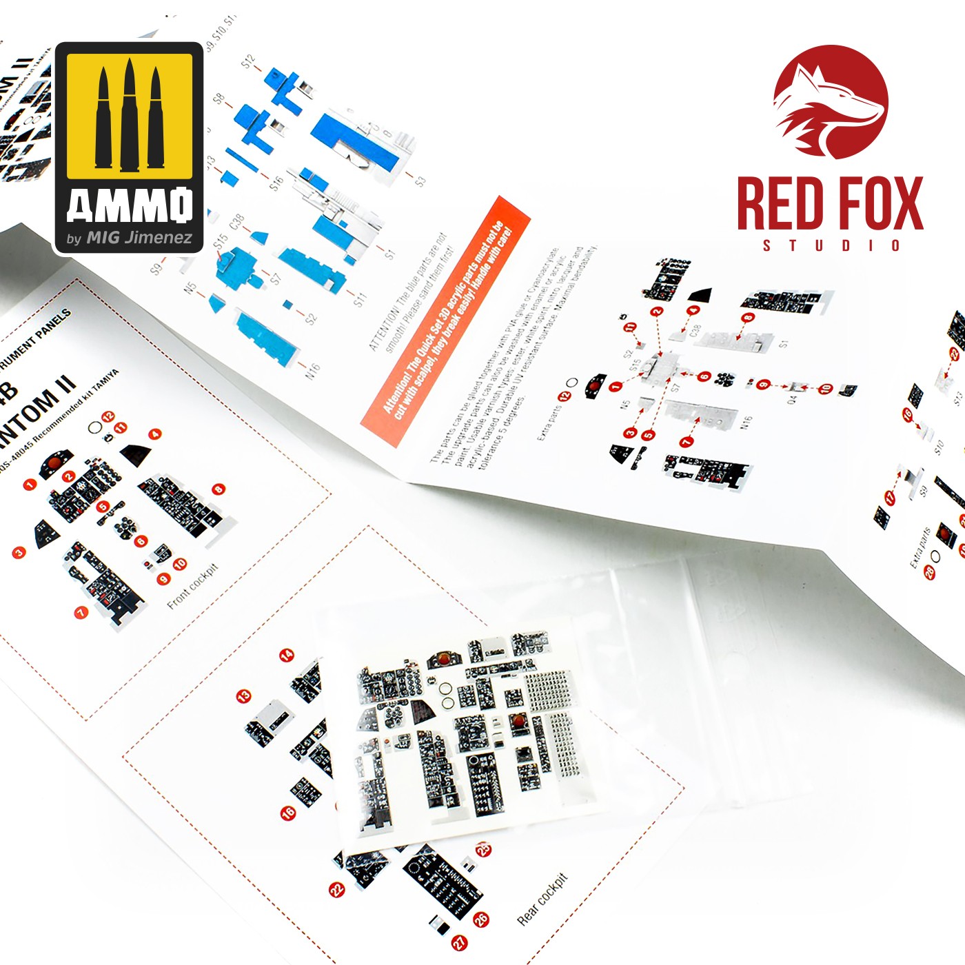 Red Fox Studio 1/48 McDonnell DOUGLAS F-4B Phantom II (for Tamiya Kit) | 5999571351947