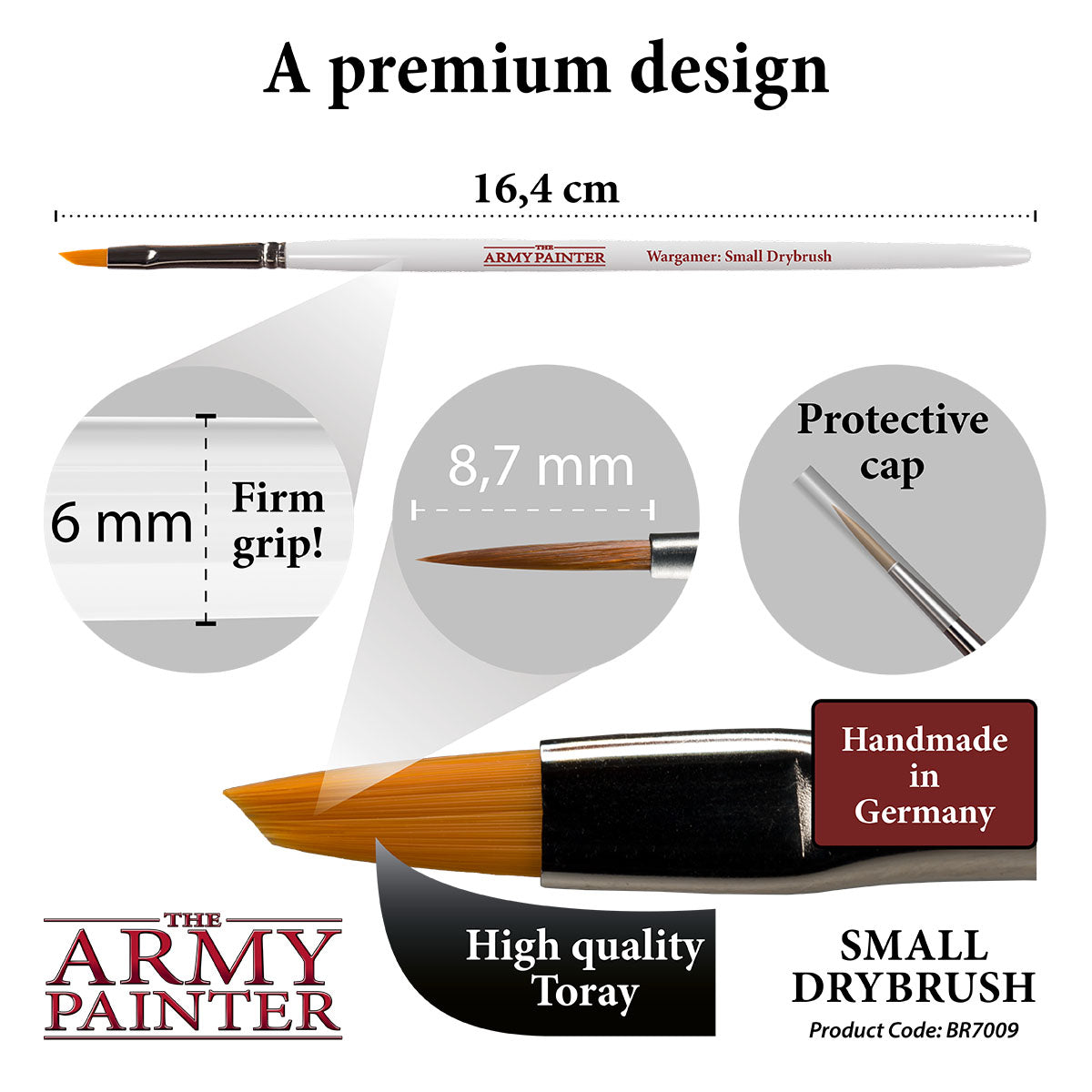 Army Painter Wargamer Brush - Small Drybrush | 5713799700901