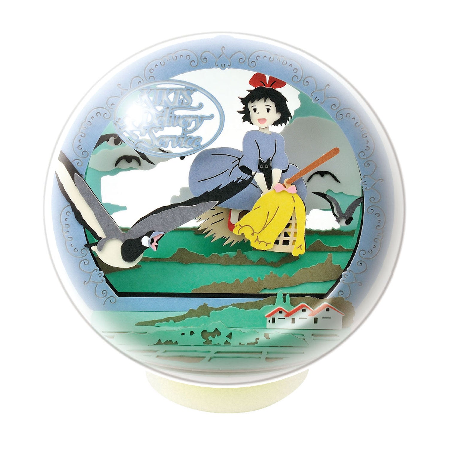 Ensky PTB-02 Kiki's Delivery Service On Delivery Paper Theater Ball 'Kiki's Delivery Service' | 4970381505189