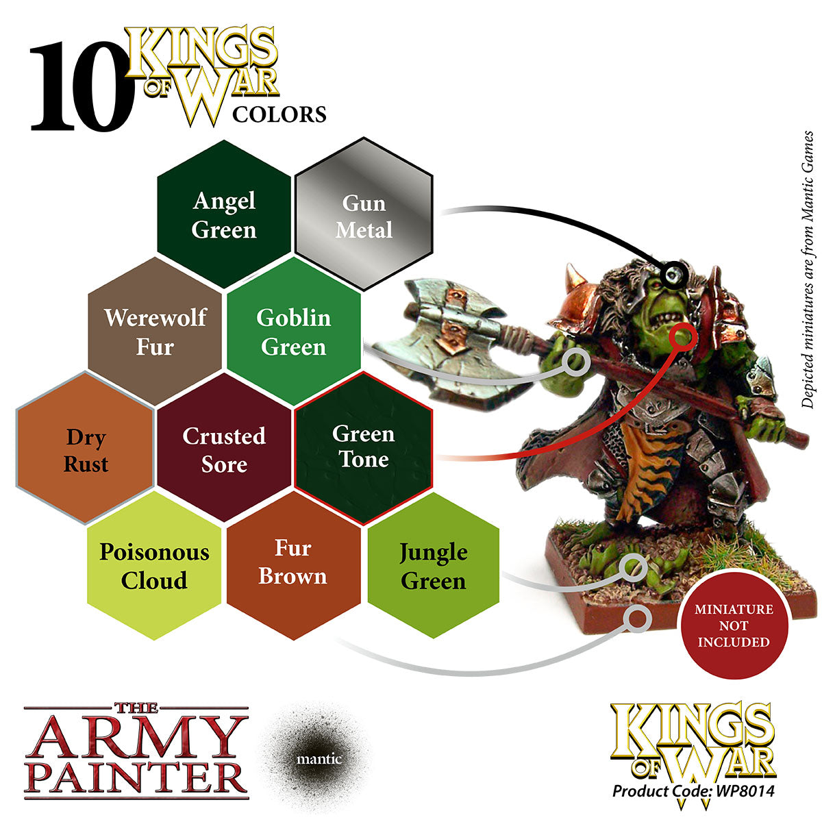 Army Painter Warpaints Kings of War Greenskins paint set | 2580140111777