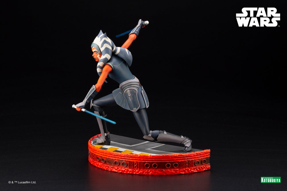 Kotobukiya 1/7 Star Wars: The Clone Wars Series Artfx Ahsoka Tano Escape from the Clones, Pre-Painted PVC Statue | 190526034952