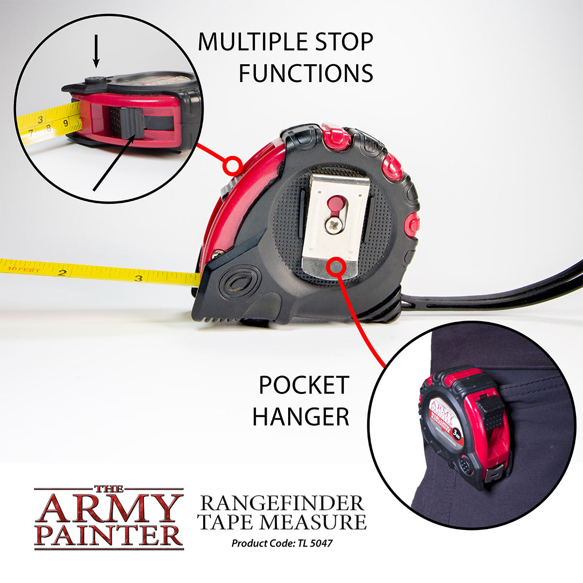 Army Painter Rangefinder Tape Measure | 5713799504707