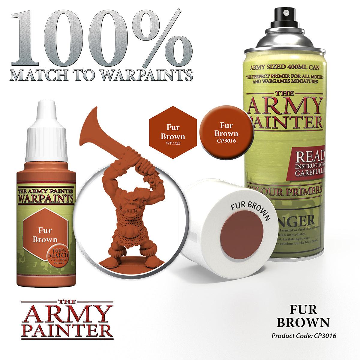 Army Painter Colour Primer - Fur Brown | 2530161111119