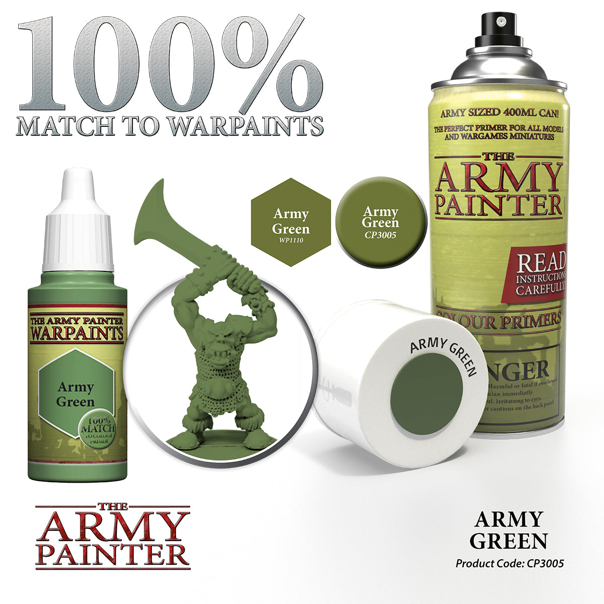 Army Painter Colour Primer - Army green | 2540101130056