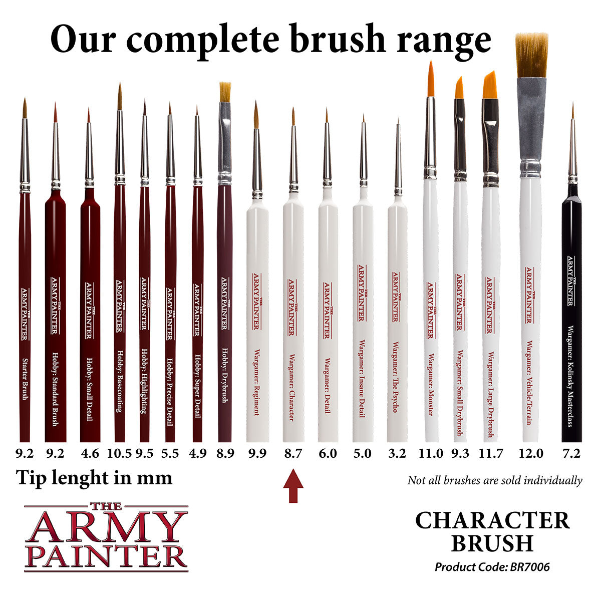 Army Painter Wargamer Brush - Character | 5713799700604