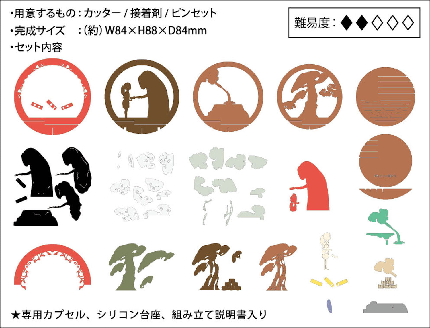 Ensky PTB-03 Spirited Away A Gift from No Face Paper Theater Ball 'Spirited Away' | 4970381505196