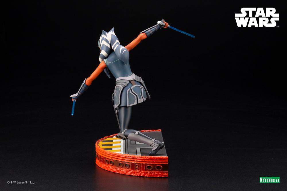 Kotobukiya 1/7 Star Wars: The Clone Wars Series Artfx Ahsoka Tano Escape from the Clones, Pre-Painted PVC Statue | 190526034952