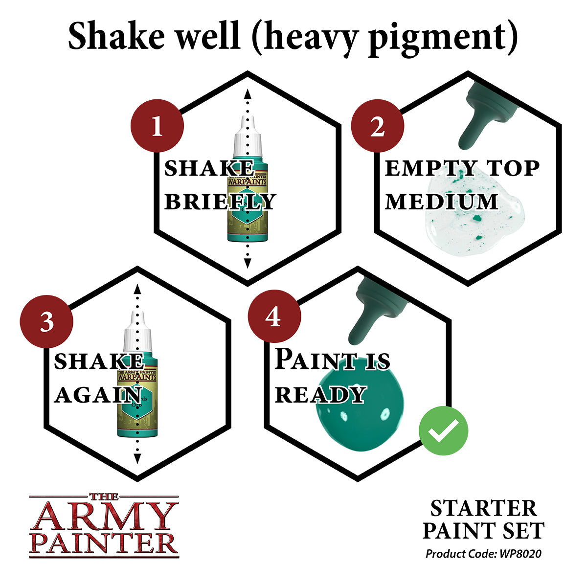 Army Painter Warpaints Starter Paint Set | 2580201115515