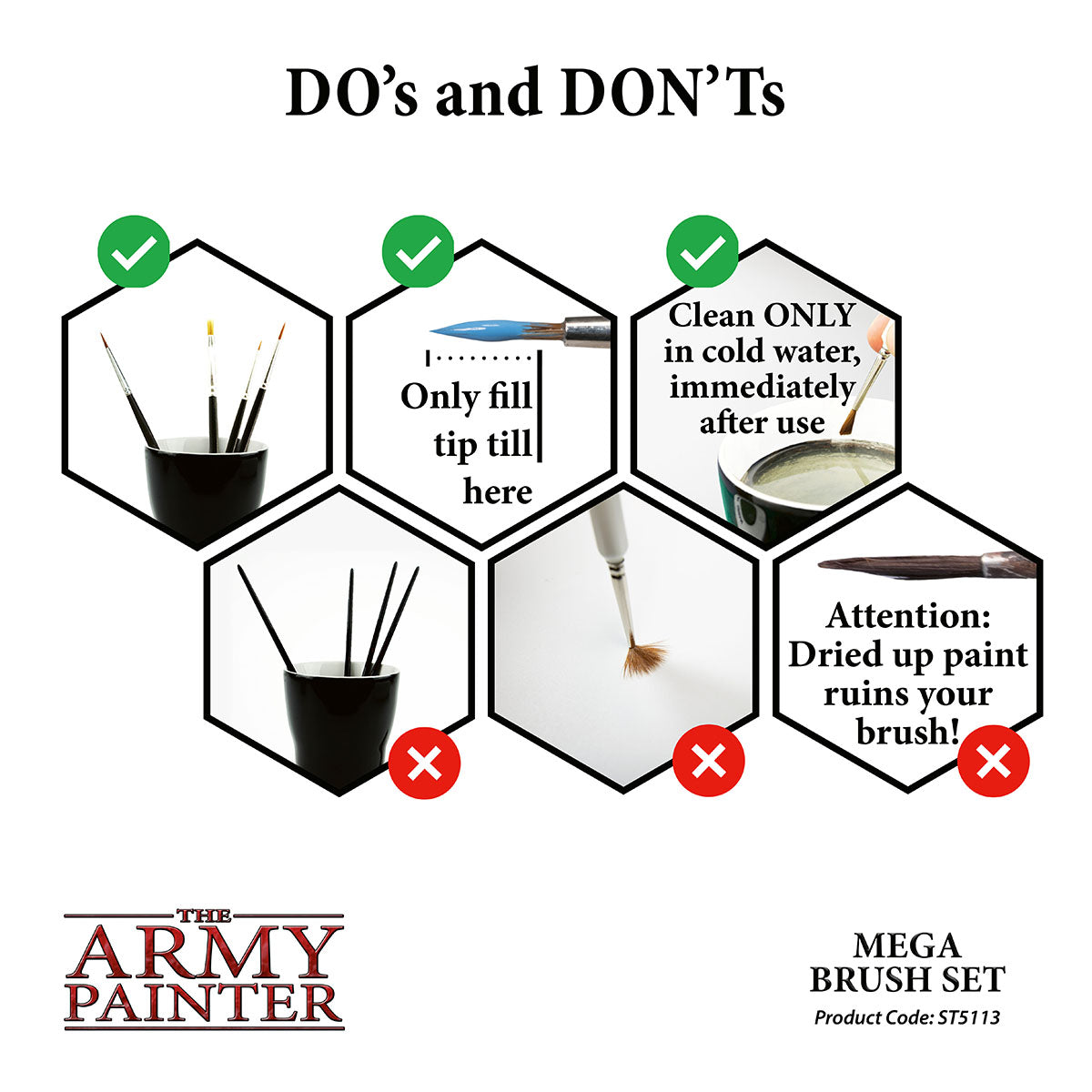 Army Painter Mega Brush Set | 2551131111113