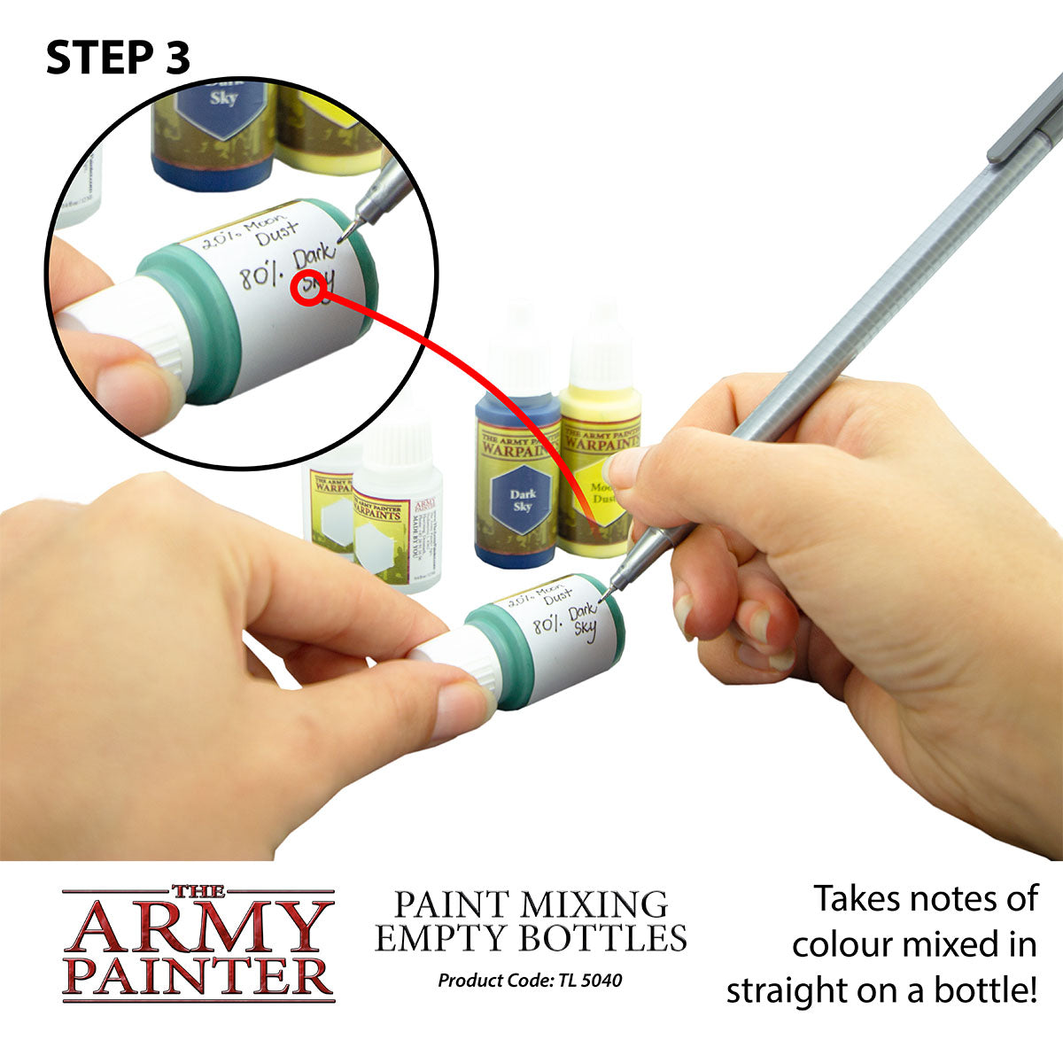 Army Painter Paint Mixing Empty Bottles | 5713799504004