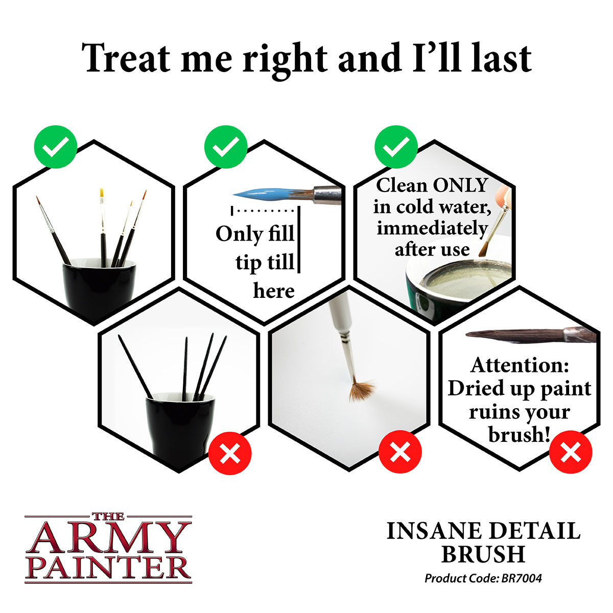 Army Painter Wargamer Brush - Insane Detail | 5713799700406
