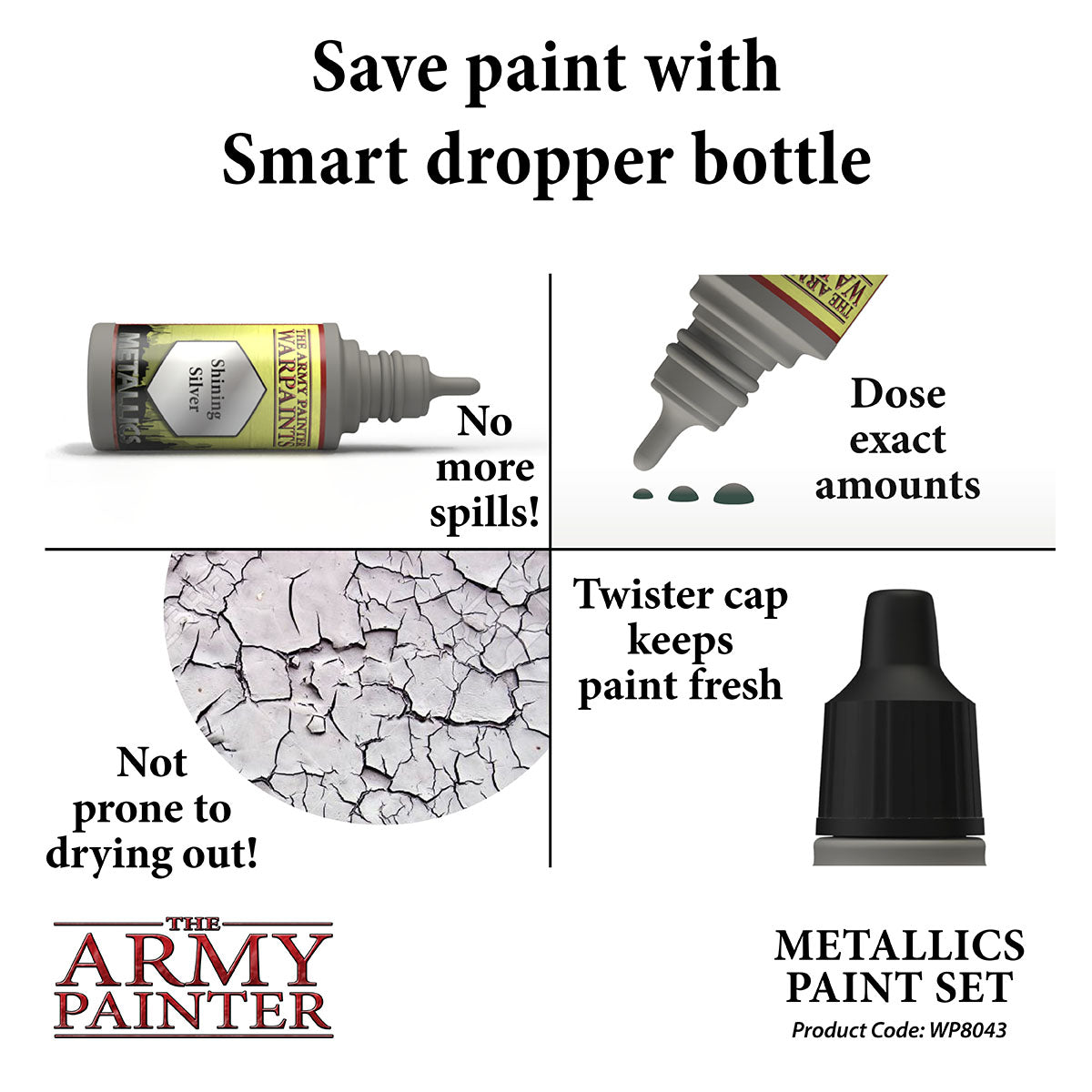 Army Painter Warpaints Metallic Paint Set | 5713799804302