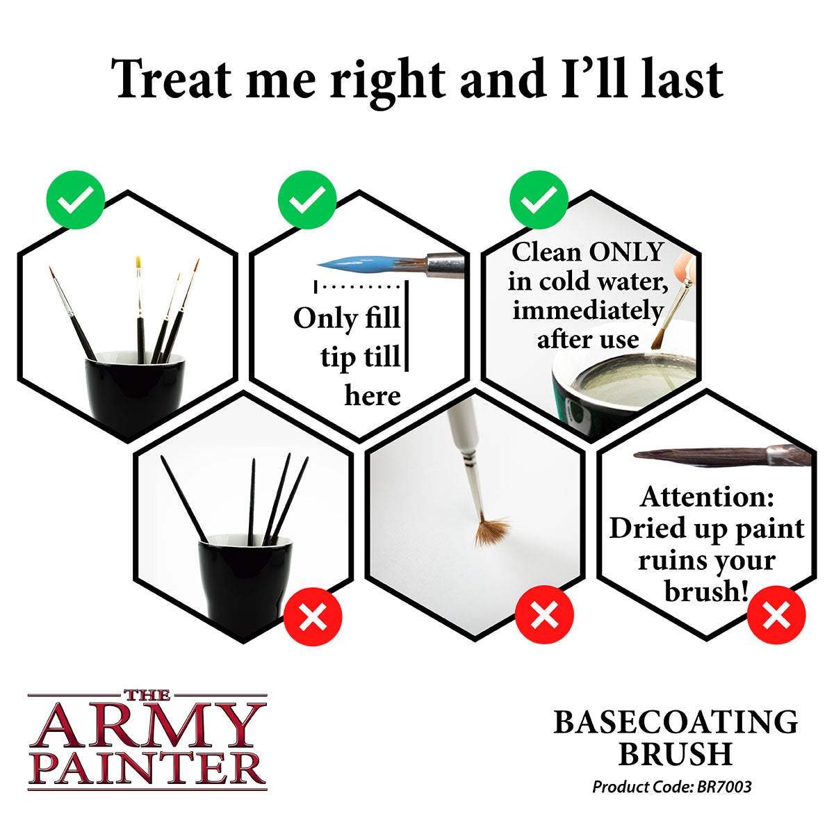Army Painter Hobby Brush - Basecoating | 5713799700307