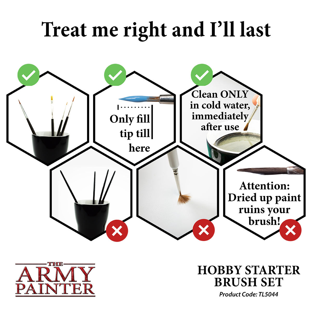 Army Painter Hobby Starter Brush Set | 5713799504400