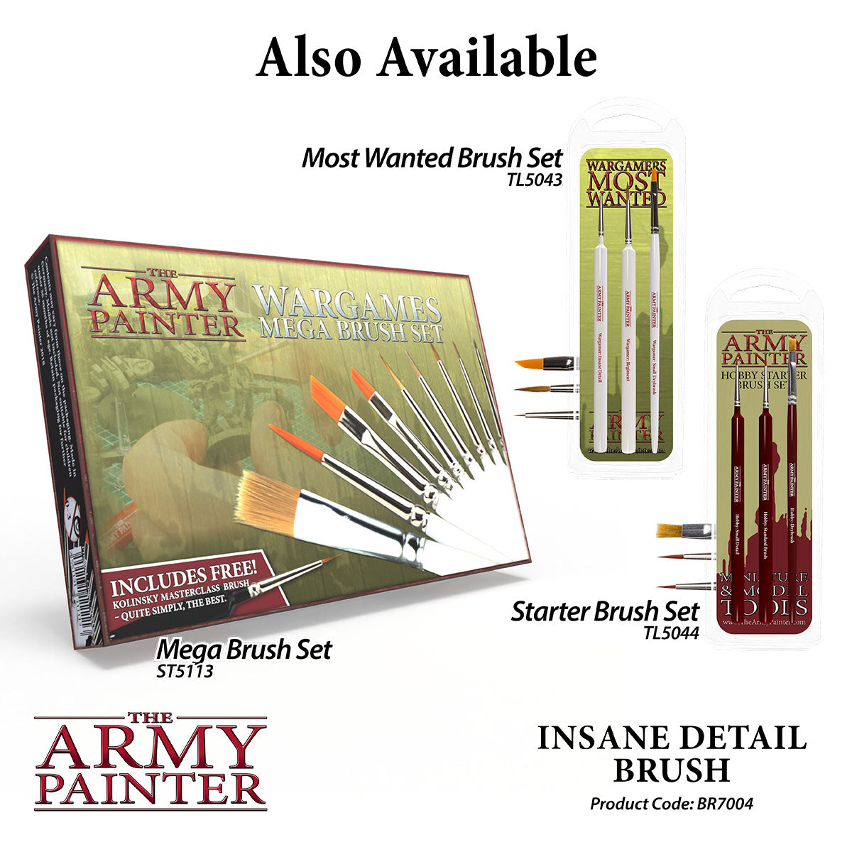 Army Painter Wargamer Brush - Insane Detail | 5713799700406