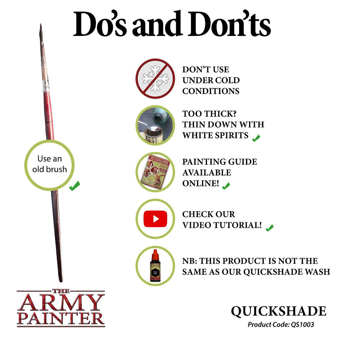 Army Painter Quickshade, Dark Tone