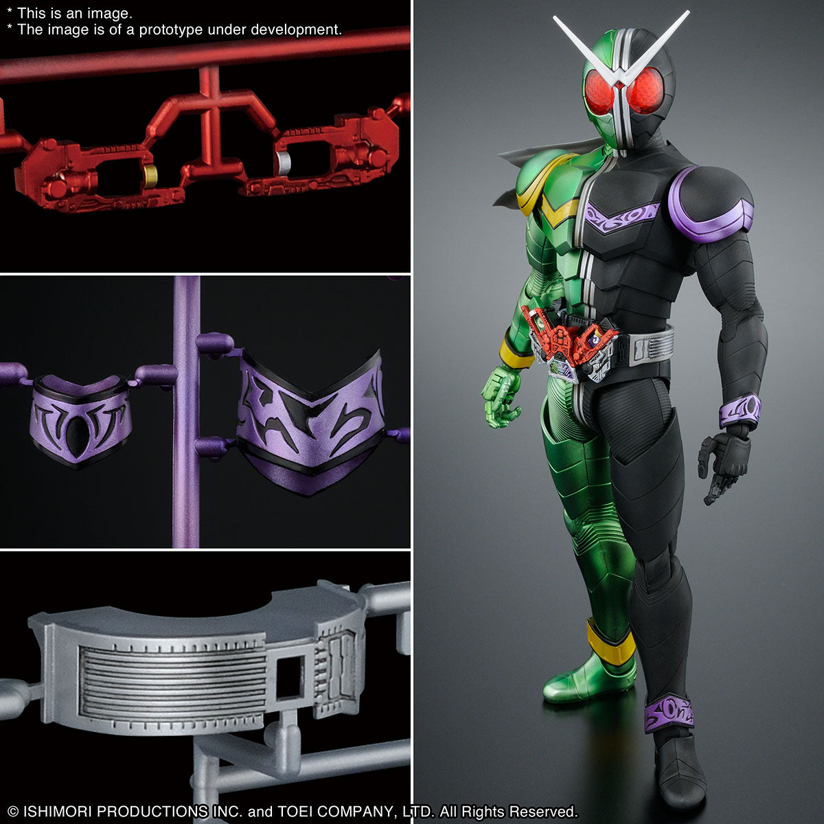 Bandai Kamen Rider Double Cyclone Joker 'Kamen Rider W', Bandai Spirits Hobby MG Figure-Rise Artisan | 4573102614087