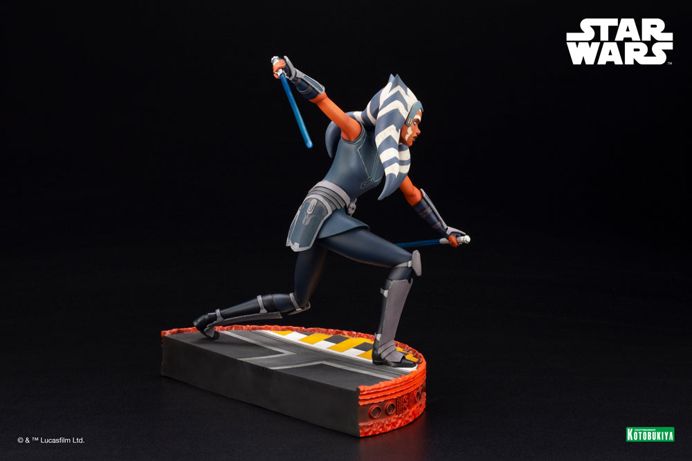Kotobukiya 1/7 Star Wars: The Clone Wars Series Artfx Ahsoka Tano Escape from the Clones, Pre-Painted PVC Statue | 190526034952