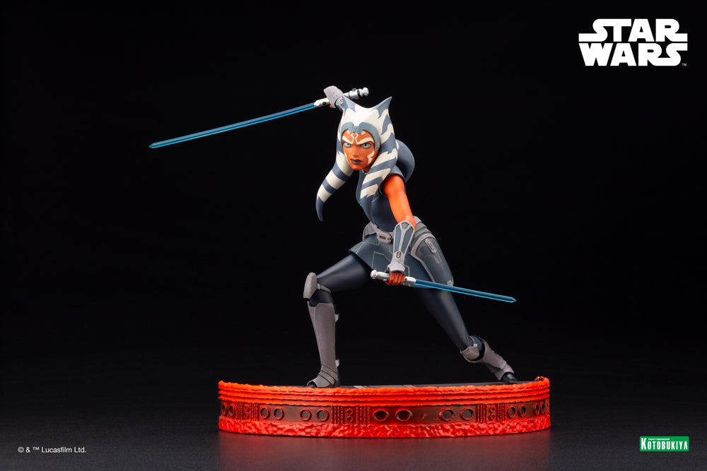 Kotobukiya 1/7 Star Wars: The Clone Wars Series Artfx Ahsoka Tano Escape from the Clones, Pre-Painted PVC Statue | 190526034952