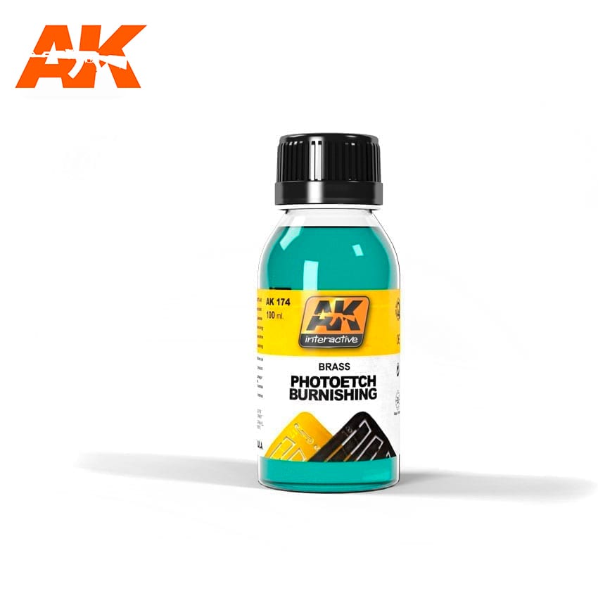 AK Interactive Brass Photoetch Burnishing Liquid | 8436535571746