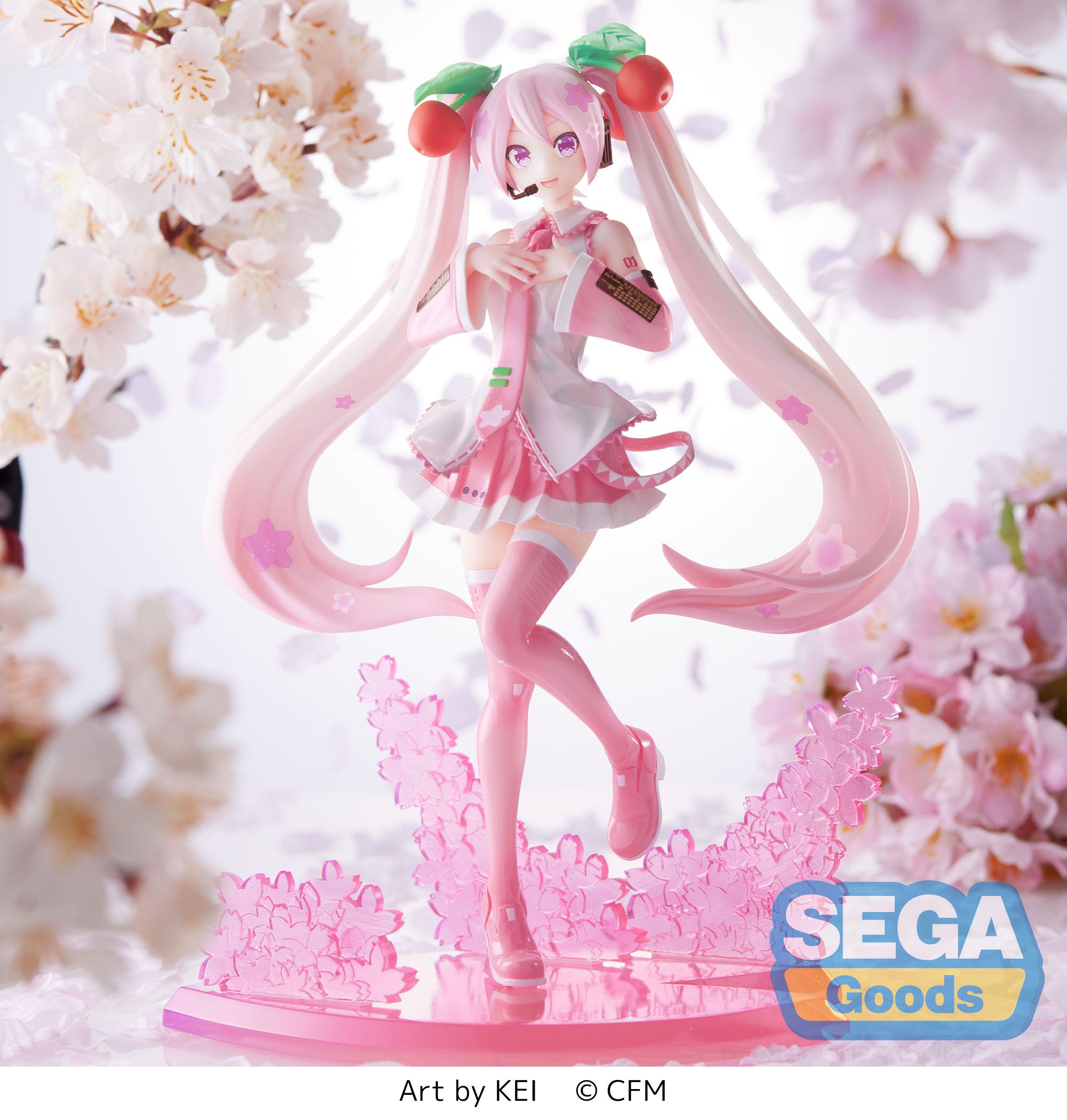 Hatsune Miku Series Sakura Miku 2023 Luminasta Figure | 4580779516484