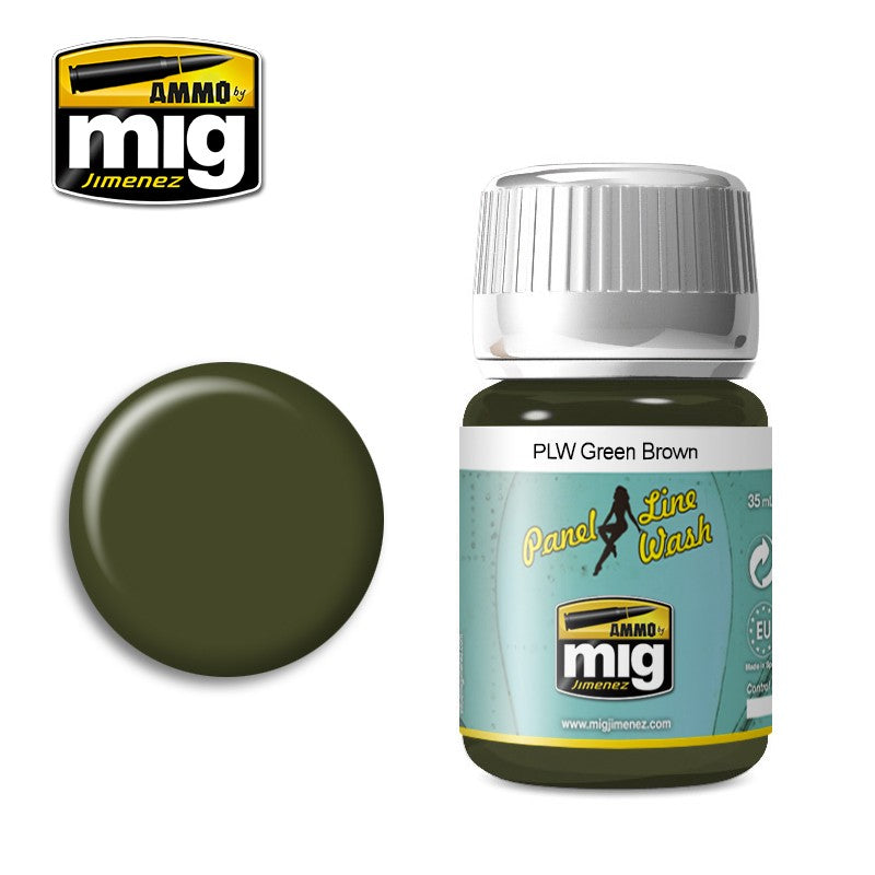 Ammo Mig Green Brown Panel Line Wash | 8432074016120