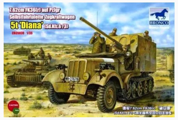 Bronco Models 1/35 Sd.Kfz. 6/3(5t) Diana German Army Military Vehicle Kit | 4544032659608