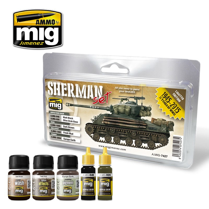 Ammo Mig Fury Sherman Weathering Set | 8432074074274