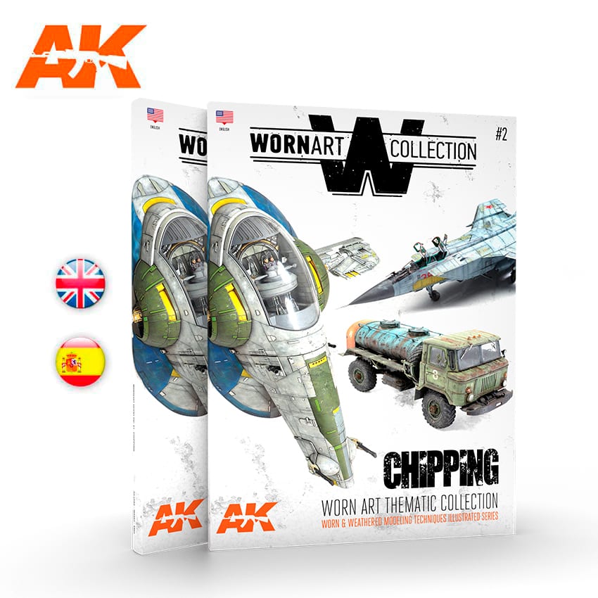AK Interactive Worn Art Collection #02 Chipping - English