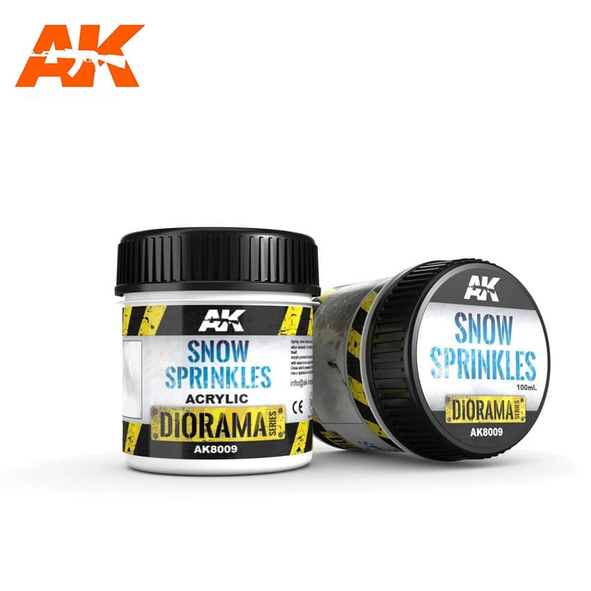 AK Interactive Snow Sprinkles - 100ml (Acrylic) | 8436564920911