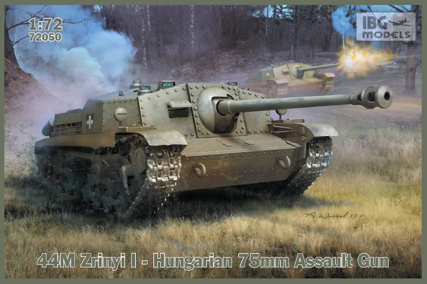 IBG Models 1/72 44M Zrinyi I - Hungarian 75mm Assault Gun | 5907747900905