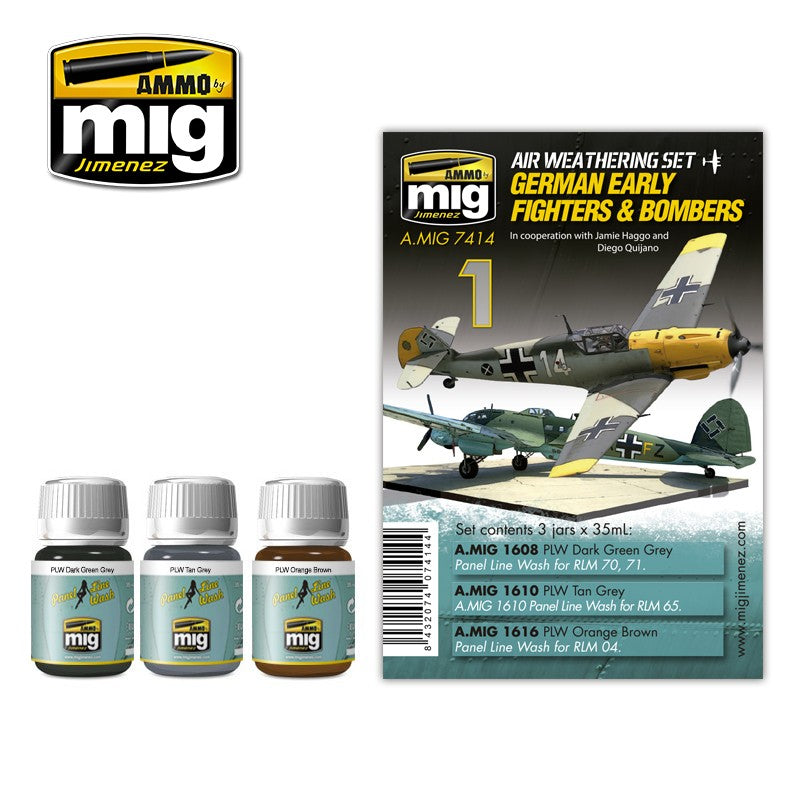 Ammo Mig German Early Fighters and Bombers Air Weathering Set | 8432074074144