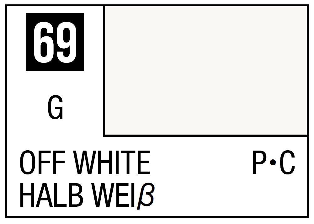 Mr Hobby Mr. Color 69 - Off White (Gloss/Primary Car) - 10ml | 4973028635263