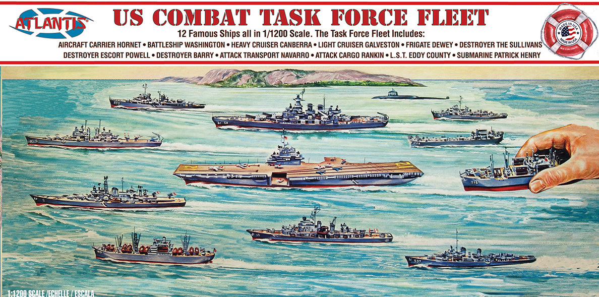 Atlantis 1/1200 US Navy Task Force Set 12 Different Ships | 850002740882