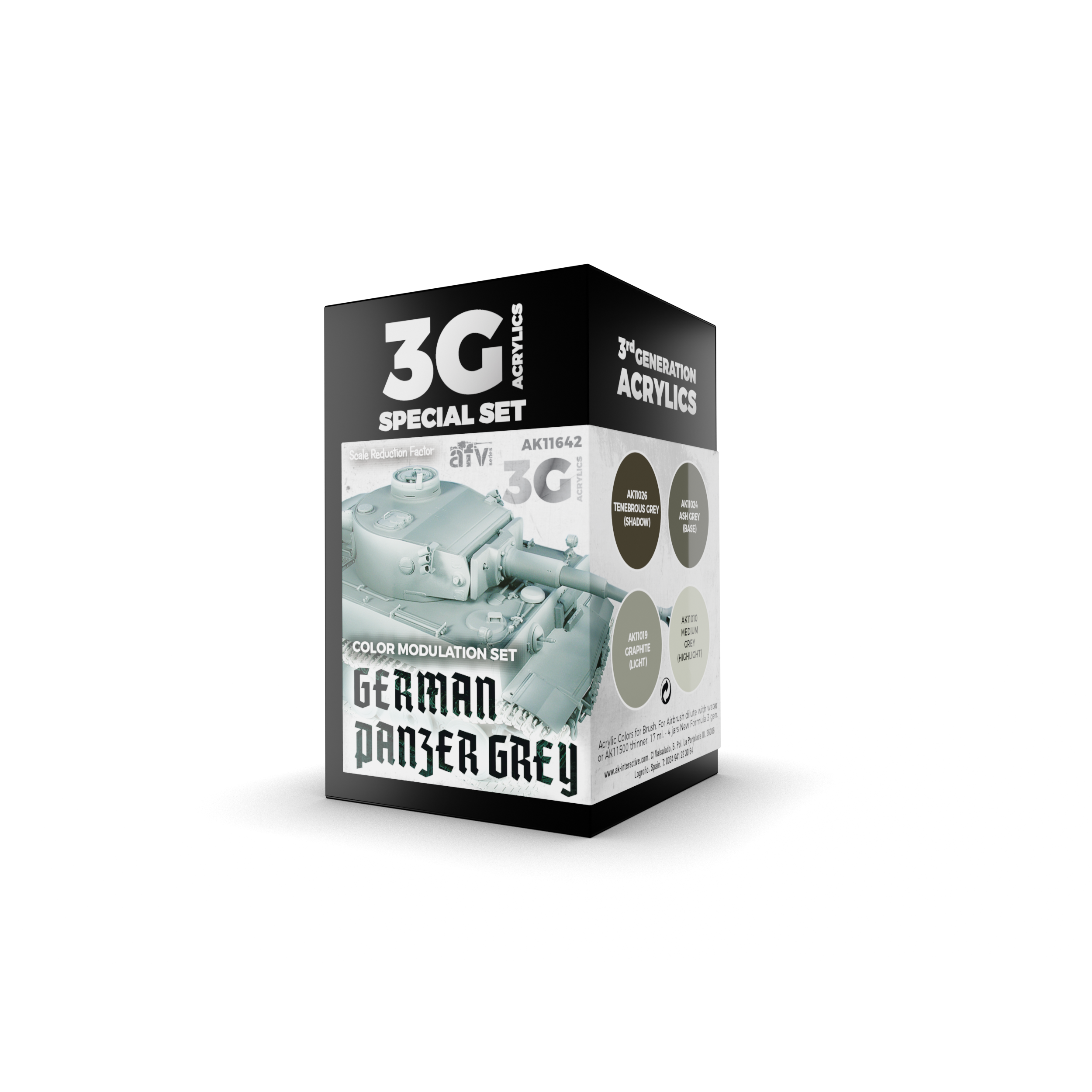 AK Interactive 3G Modulation German Panzer Grey | 8435568310643