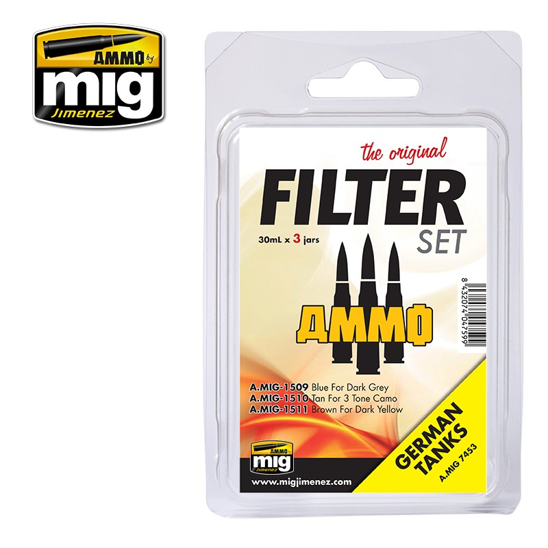 Ammo Mig Filter Set for German Tanks | 8432074074533