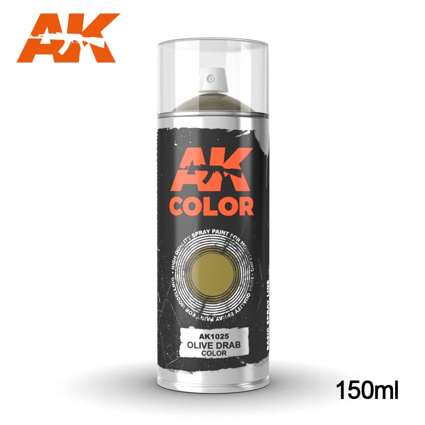 AK Interactive Olive Drab color - Spray 150ml | 8436564926487