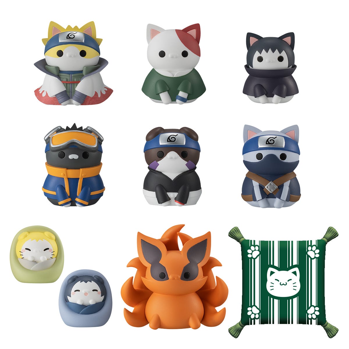 Megahouse Mega Cat Project Nyaruto Naruto Shippuden Once Upon A Time in Konoha, Complete Set of 8 (w/ gift) | 4535123833489