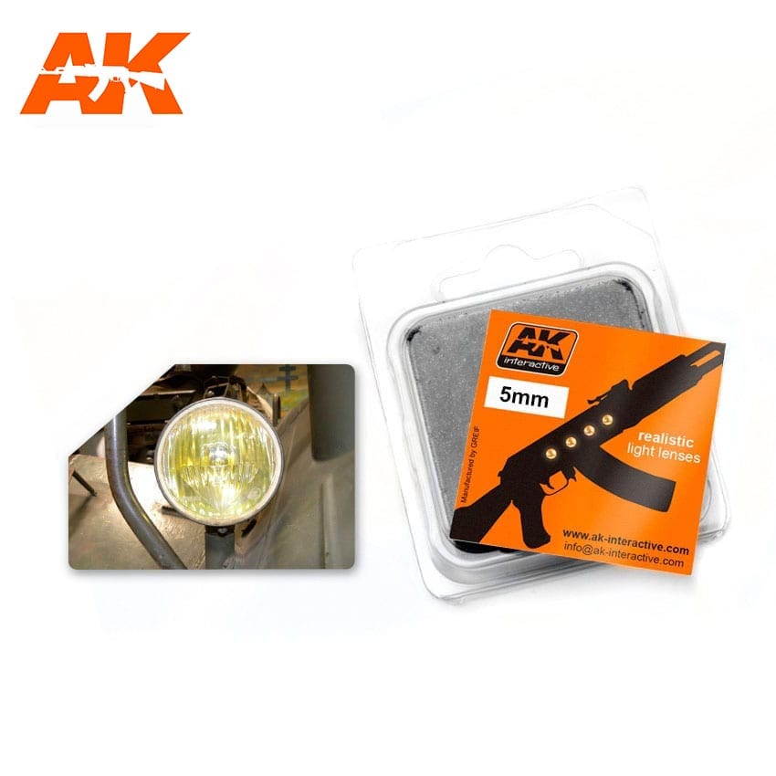 AK Interactive Amber 5mm Lenses | 8436535572200