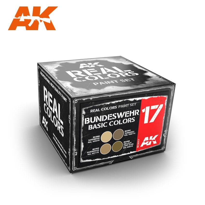 AK Interactive Real Colors Bundeswehr Basic Colors Set | 8436564924360
