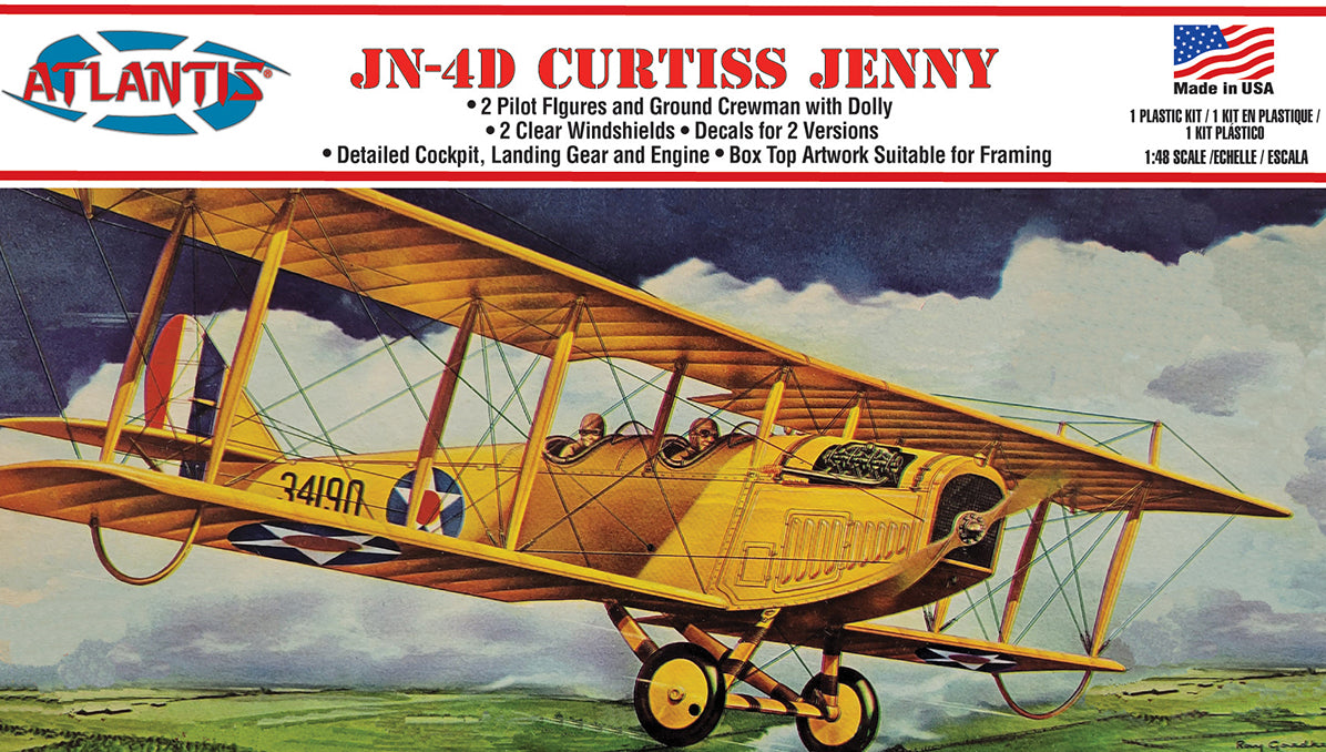 Atlantis 1/48 Curtiss Jenny JN-4 Airplane | 850002740875