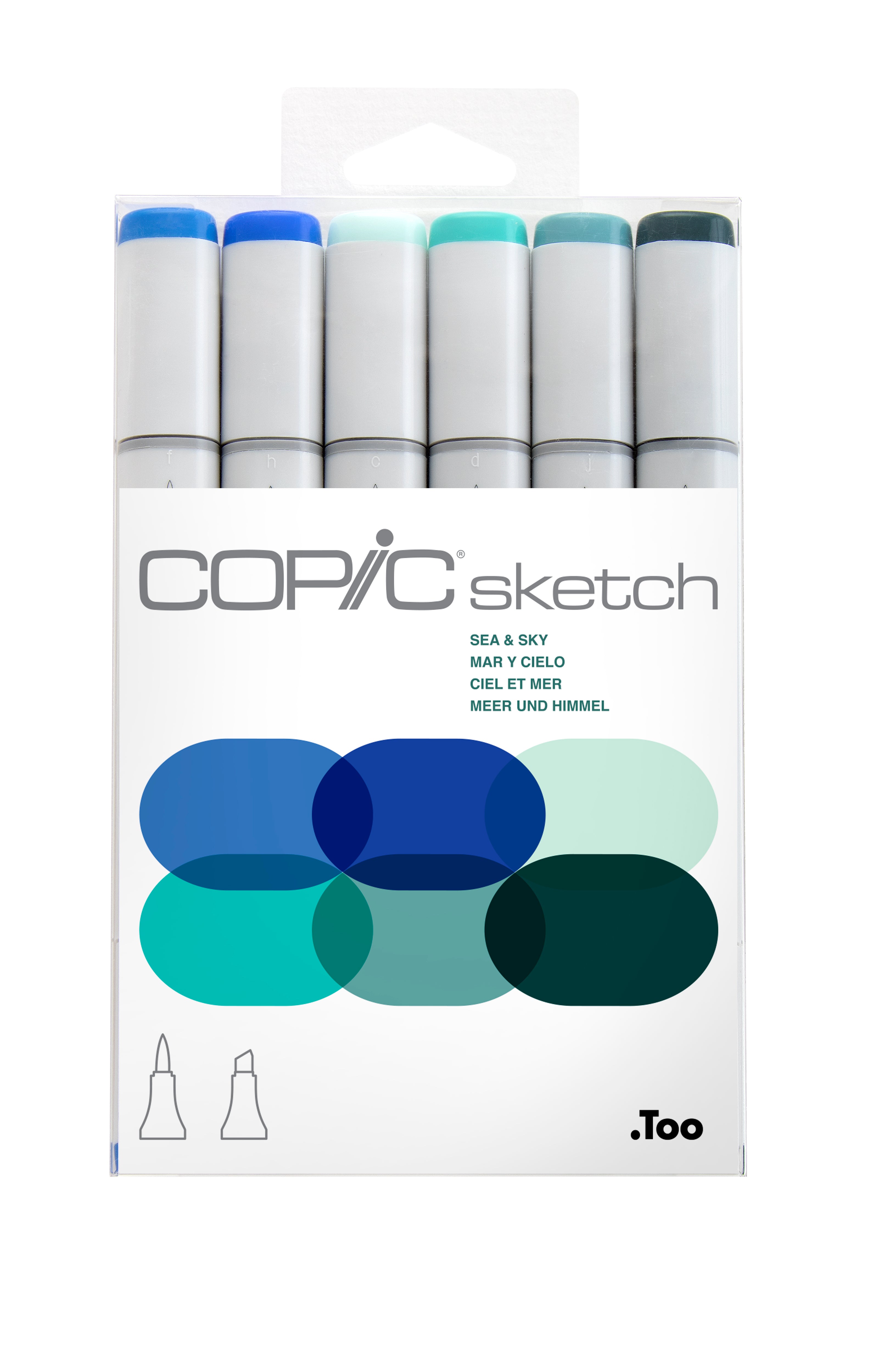 Copic Sketch Marker Sea & Sky 6Pc Set | 4511338052631