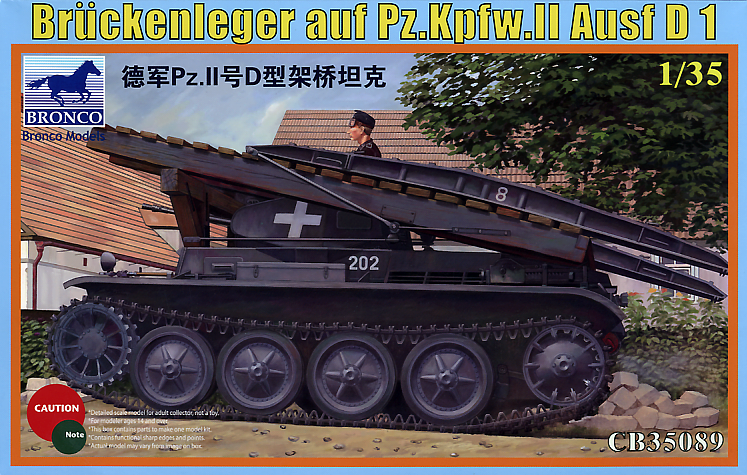 Bronco Models 1/35 Bruckenleger auf pz.Kpfw. II ausf D1 German Tank Model Kit | 4544032689124