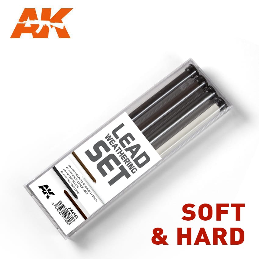 AK Interactive Lead Weathering Set (Soft) | 8436564927606