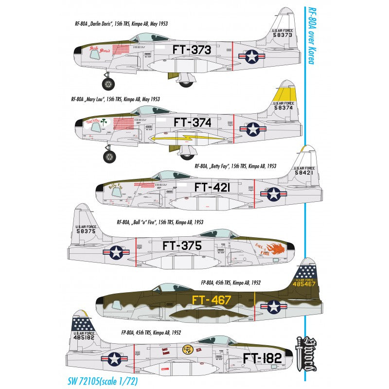 Sword Models 1/72 RF-80A over Korea, Aircraft | 8592977721054