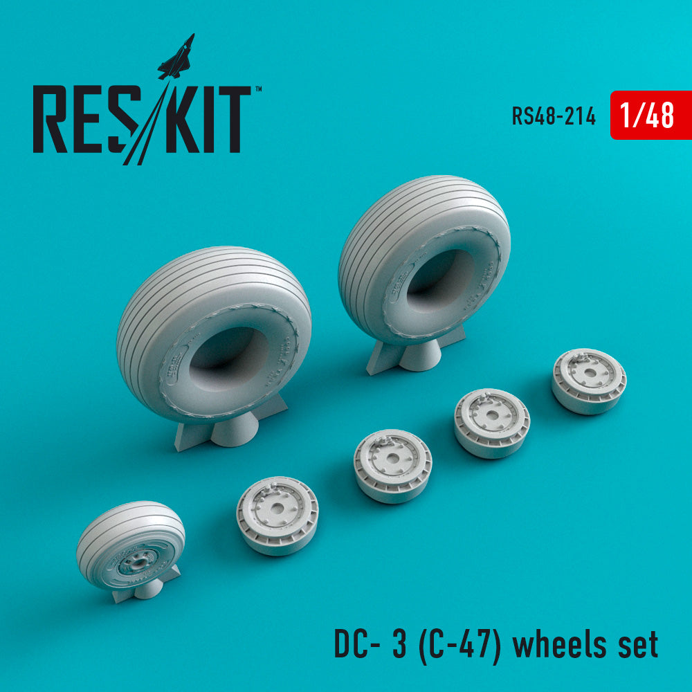 Res/Kit DC- 3 (C-47) wheels set | 4824594102140